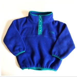 Vintage 90s Bright Fleece Pullover Jacket Sweater